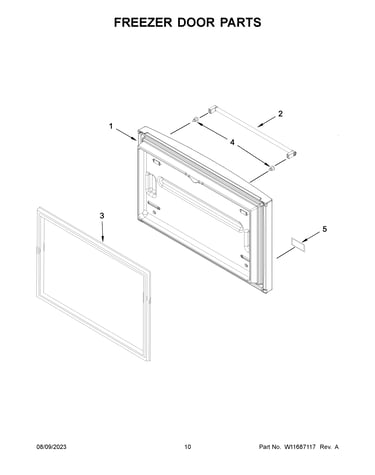 Freezer door parts