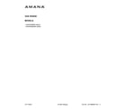 Amana AGR4203MNB0 cover sheet diagram