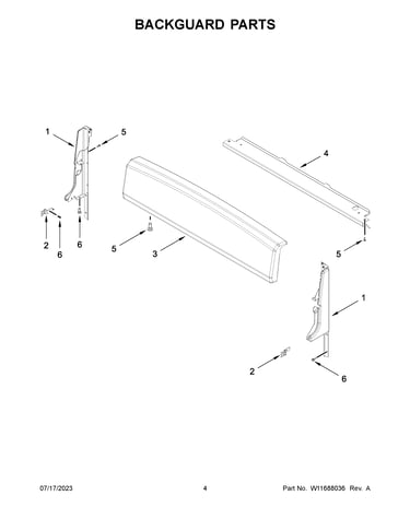 Backguard parts