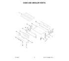 Amana AGR4203MNW0 oven and broiler parts diagram