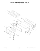 Oven and broiler parts