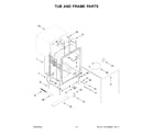Maytag MDTS4224PZ0 tub and frame parts diagram