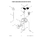 Maytag MDTS4224PZ0 pump, washarm and motor parts diagram