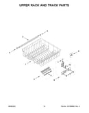 Upper rack and track parts