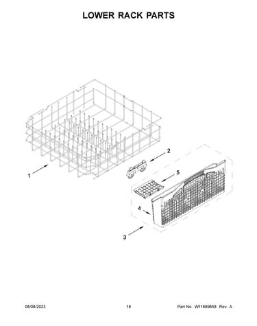 Lower rack parts