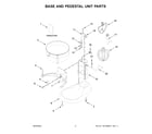 KitchenAid 5KSM55SXXDER0 base and pedestal unit parts diagram