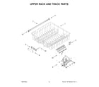 Maytag MDB7959SKZ2 upper rack and track parts diagram