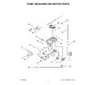 Maytag MDB9979SKZ2 pump, washarm and motor parts diagram