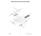 Maytag MDB9979SKZ2 third level rack and track parts diagram