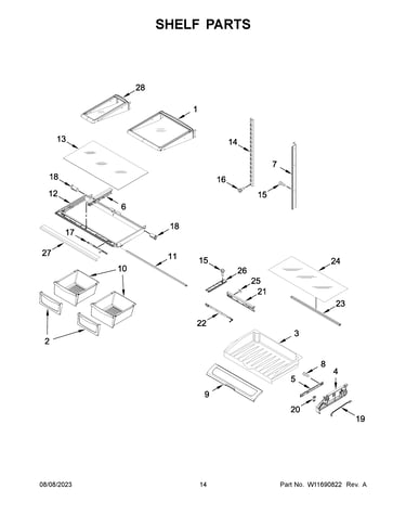 Shelf parts
