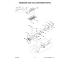 Whirlpool WRF555SDFZ17 icemaker and ice container parts diagram