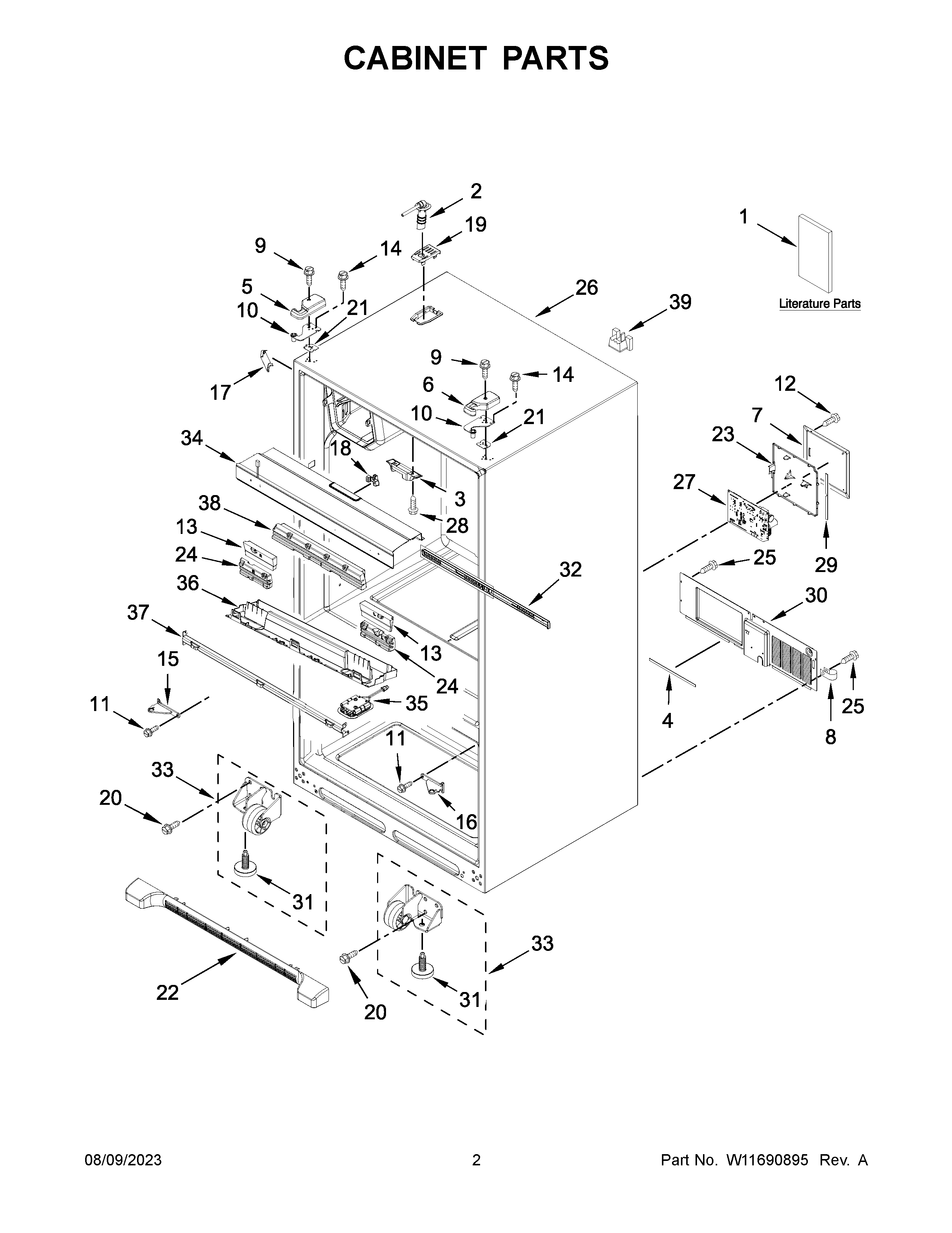 Cabinet parts
