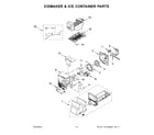 Whirlpool WRX735SDHW08 icemaker & ice container parts diagram