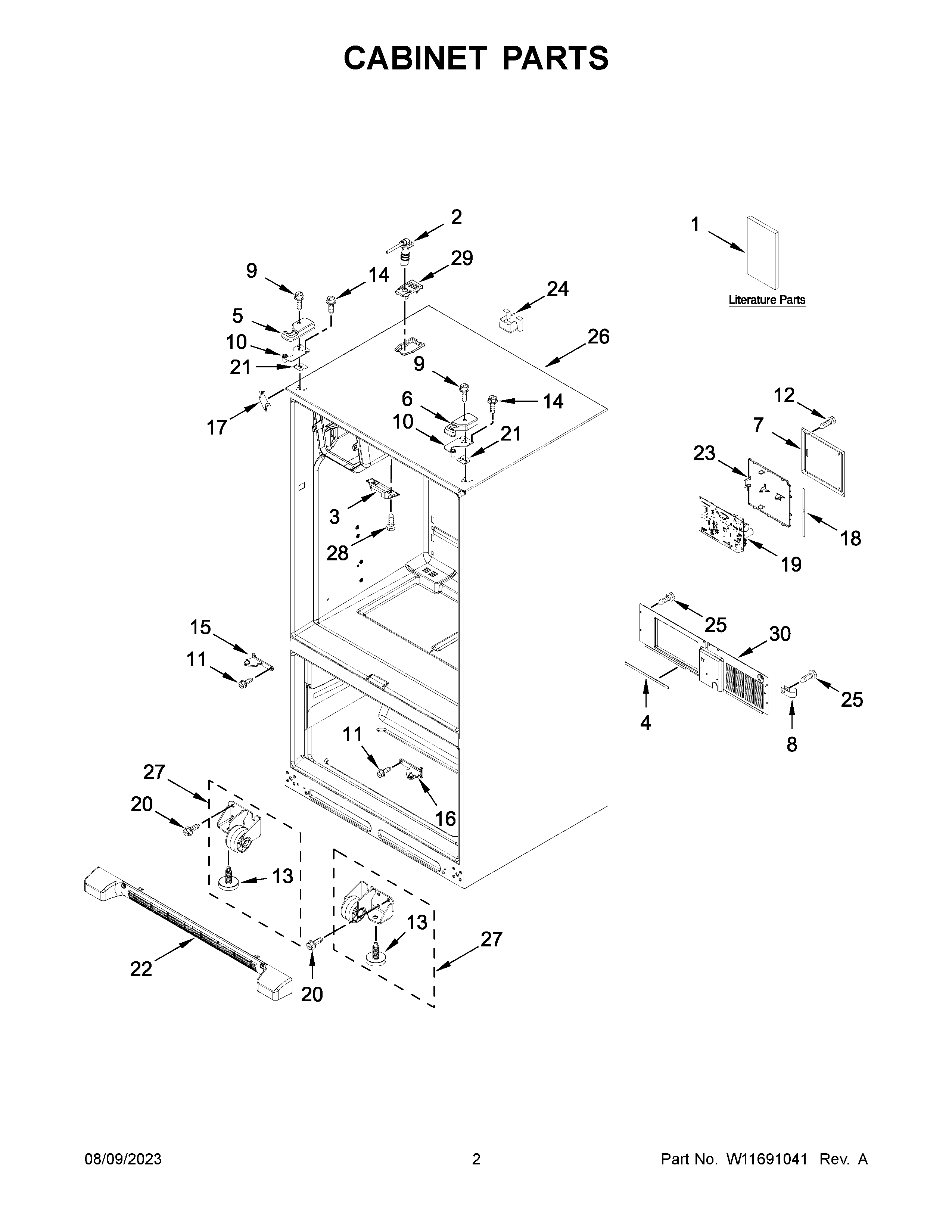 Cabinet parts
