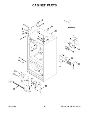 Cabinet parts