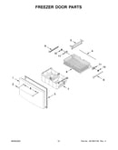 Freezer door parts