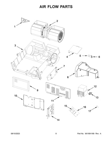 Air flow parts
