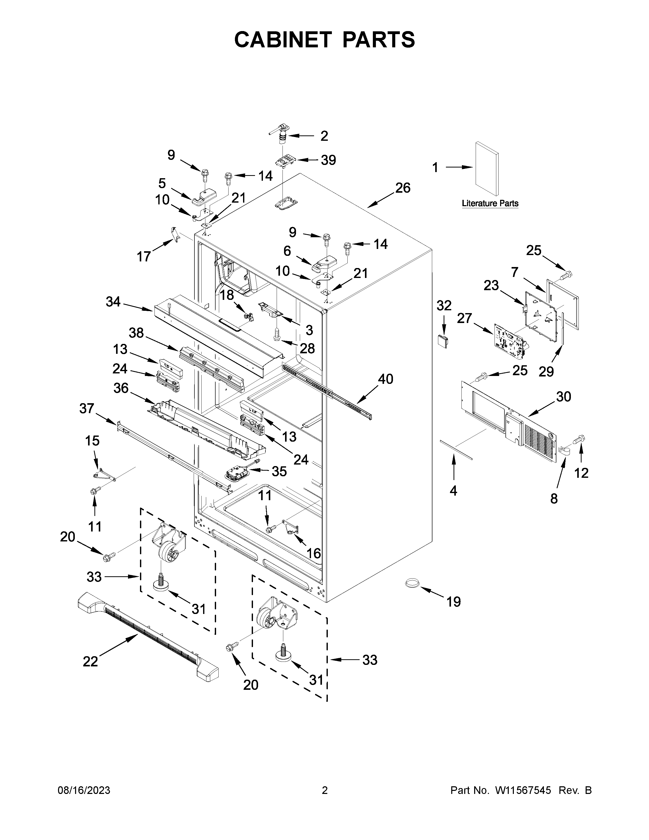 Cabinet parts