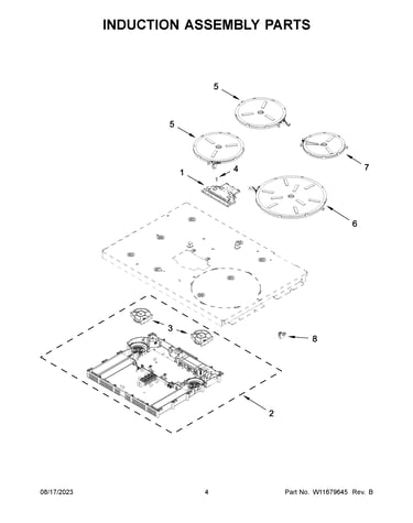 Induction assembly parts