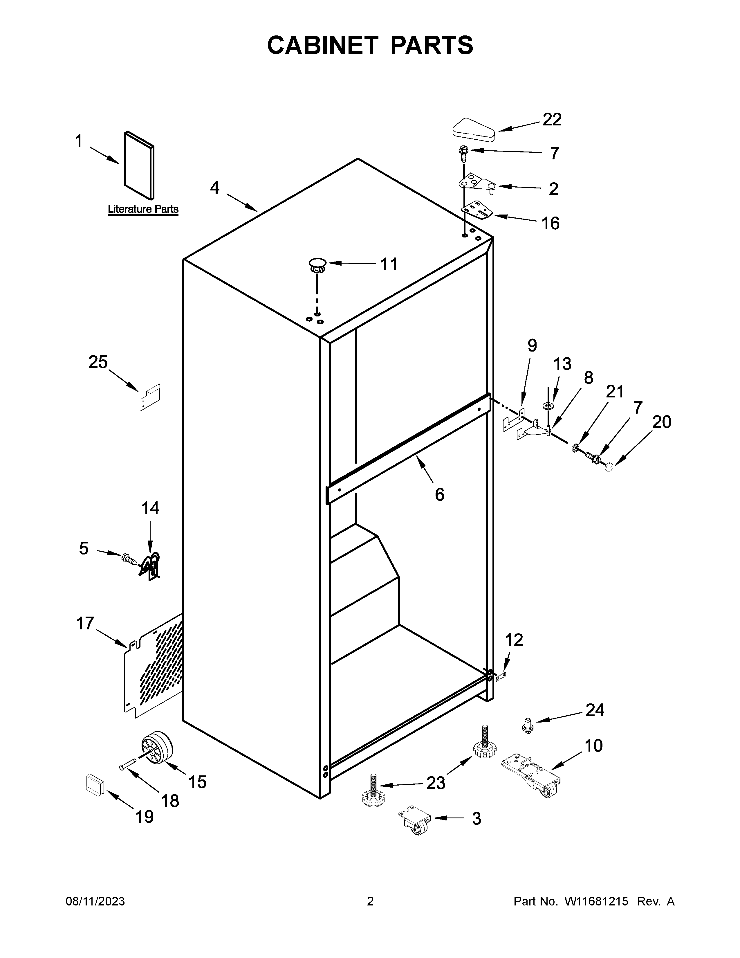 Cabinet parts