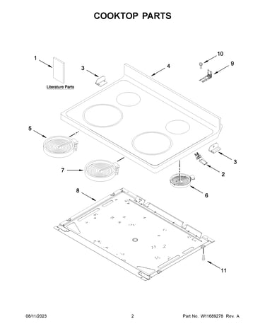 Cooktop parts