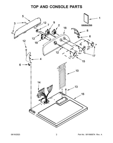 Top and console parts