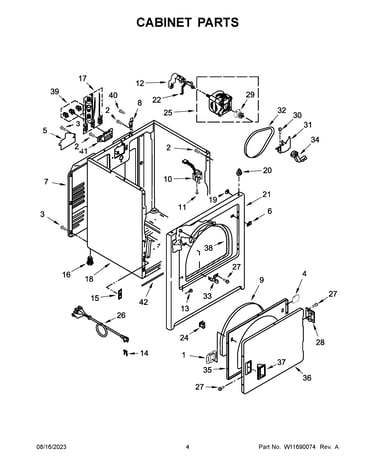 Cabinet parts