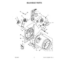 Whirlpool YWED4815EW2 bulkhead parts diagram
