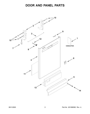 Door and panel parts
