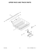Upper rack and track parts