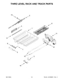 Third level rack and track parts