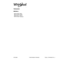 Whirlpool WDF341PAPM1 cover sheet diagram