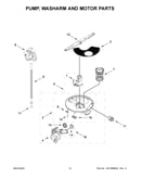 Pump, washarm and motor parts