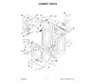 Maytag MGD8630HW4 cabinet parts diagram