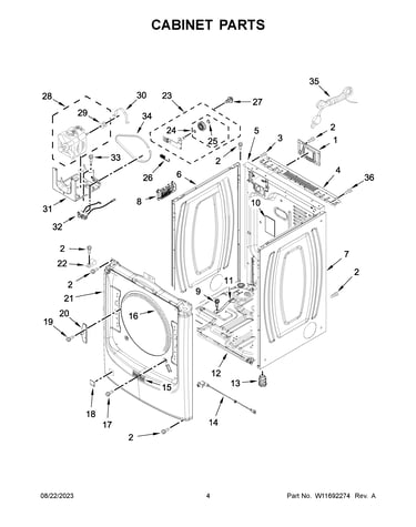 Cabinet parts