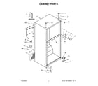 Whirlpool WRTX5028PW00 cabinet parts diagram
