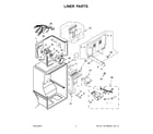 Whirlpool WRTX5028PW00 liner parts diagram