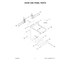 KitchenAid KDTM405PPS0 door and panel parts diagram