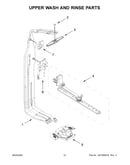 Upper wash and rinse parts