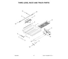KitchenAid KDTM405PPS0 third level rack and track parts diagram