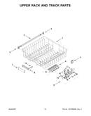 Upper rack and track parts