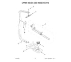Jenn-Air JDPSS244PL0 upper wash and rinse parts diagram