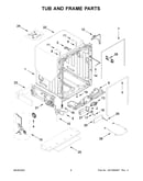 Tub and frame parts