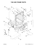 Tub and frame parts