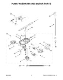 Pump, washarm and motor parts