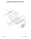 Upper rack and track parts