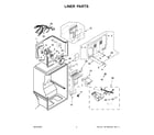Whirlpool WRTX5028PW01 liner parts diagram
