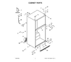 Whirlpool WRT311FZDM01 cabinet parts diagram