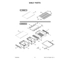 Whirlpool WRT311FZDW01 shelf parts diagram