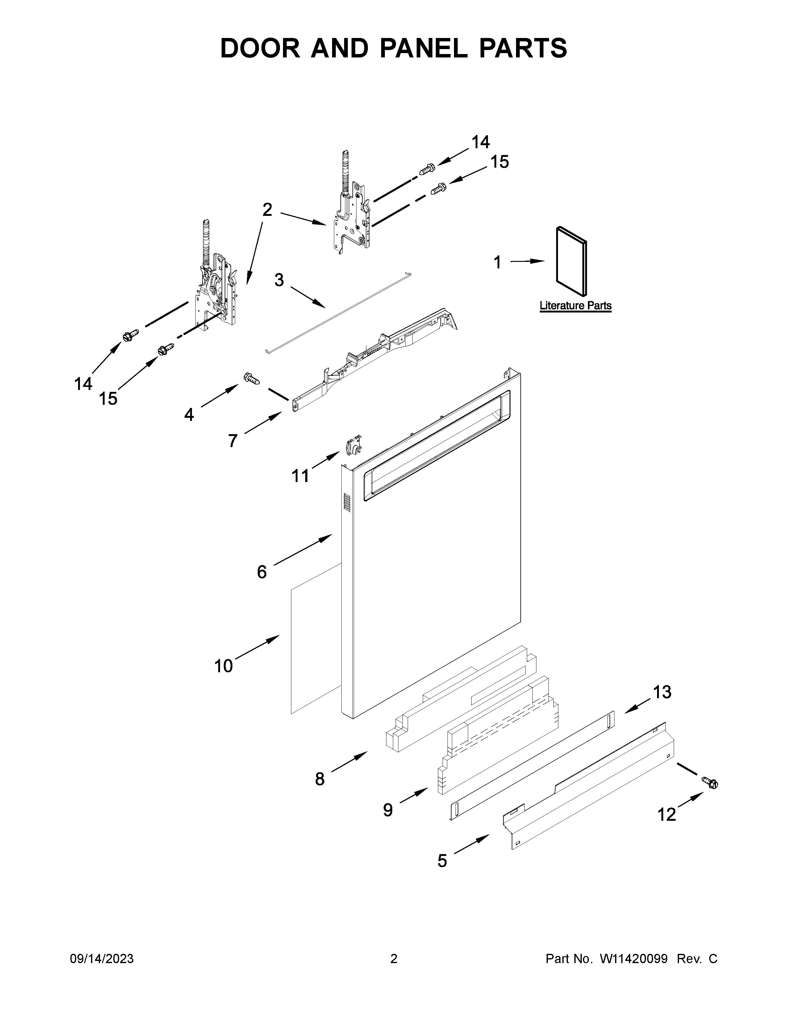 Door and panel parts